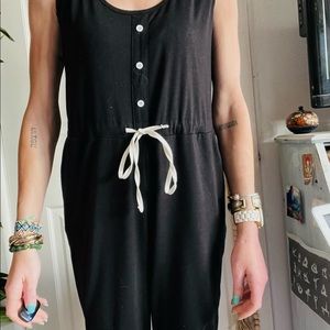 One piece black jumpsuit